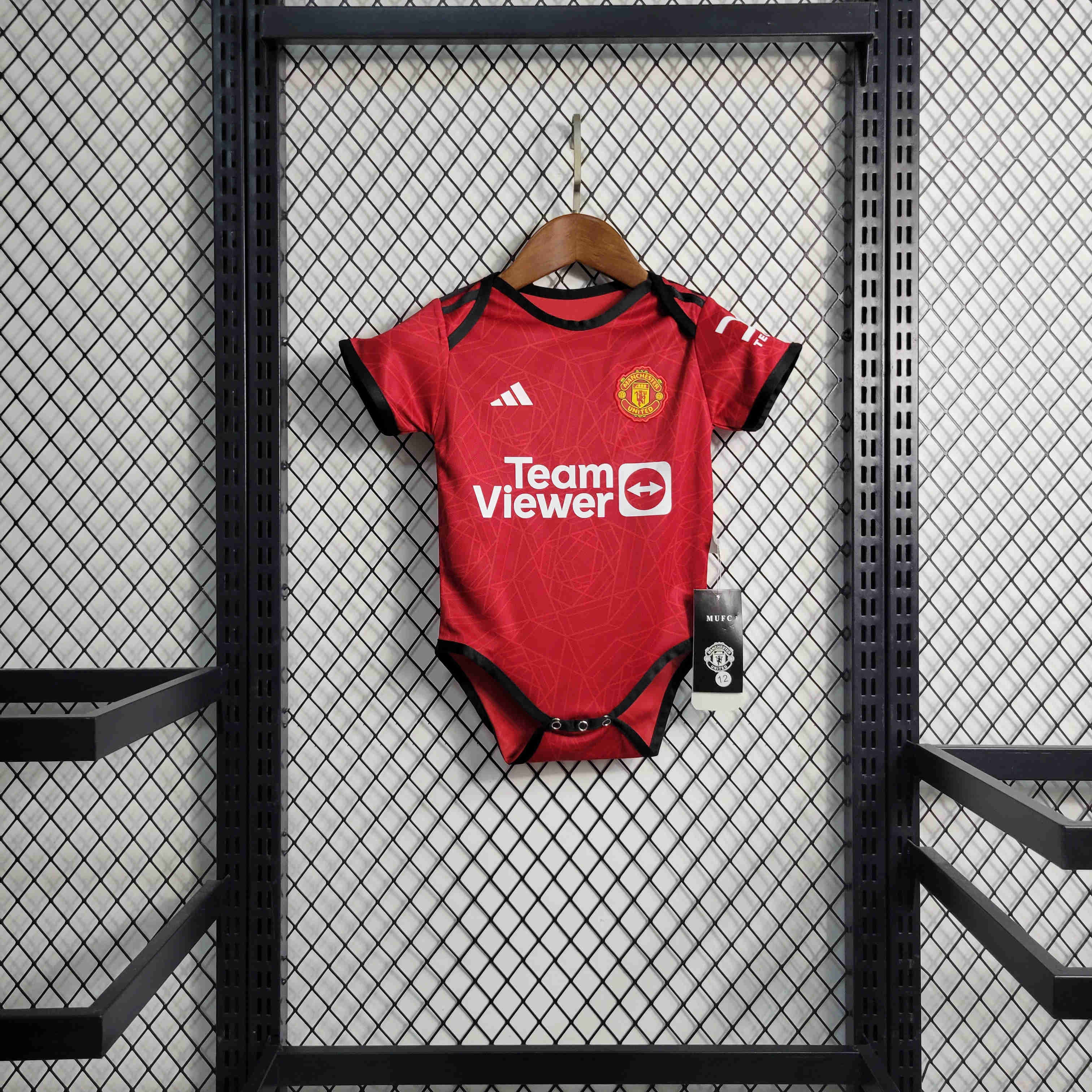 23-24 Manchester United Home Baby Kit Crawling Suit Size 9-12